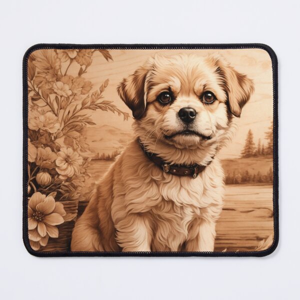 Item preview, Pugapoo: The Playful Magic of Wood (Pyro Pets Art - 119) designed and sold by pyropetsart.