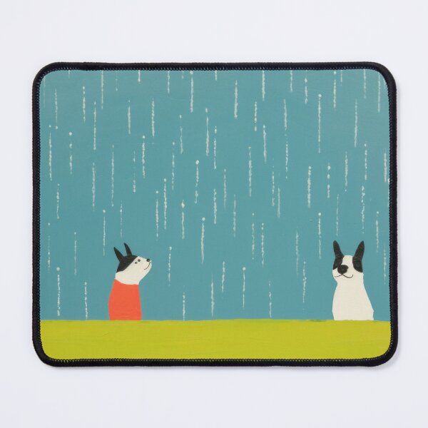 Item preview, Two Boston Terriers in the rain designed and sold by zuluspice.