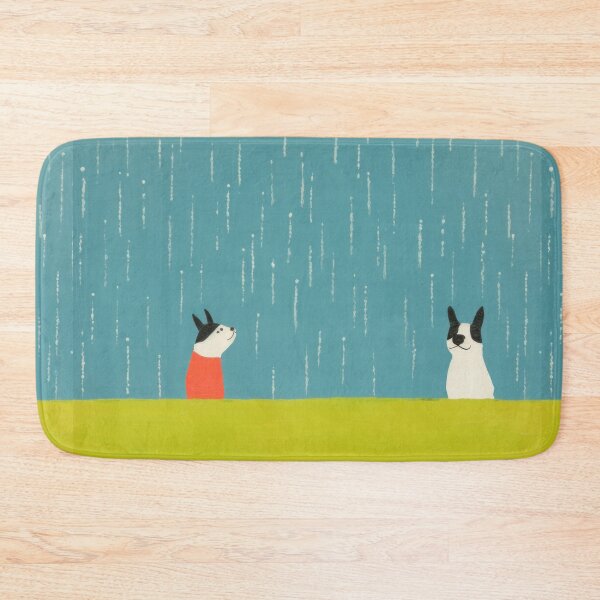 Item preview, Two Boston Terriers in the rain designed and sold by zuluspice.