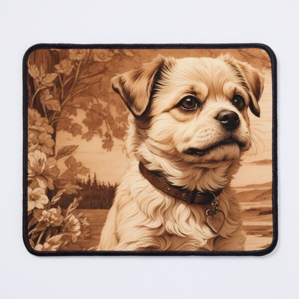 Item preview, Pugapoo: The Playful Magic of Wood (Pyro Pets Art - 120) designed and sold by pyropetsart.