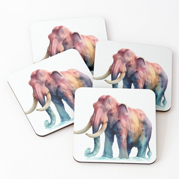 Item preview, Watercolor mammoth designed and sold by blackwhiteblue.