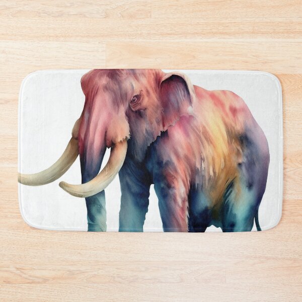 Item preview, Watercolor mammoth designed and sold by blackwhiteblue.