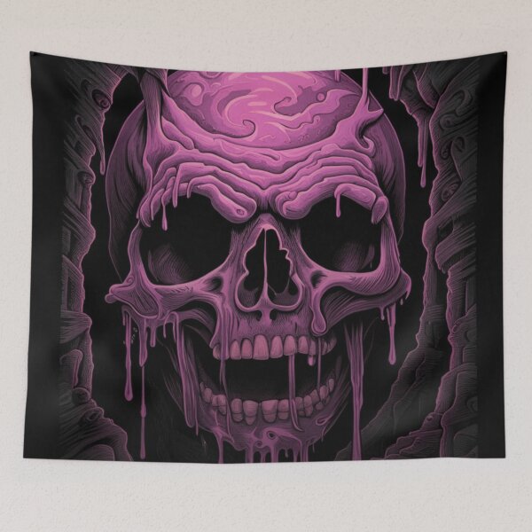 Item preview, Melting Skull designed and sold by 3hornCreations.