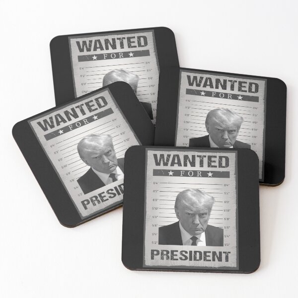 Item preview, Wanted Donald Trump For President 2024 Trump Mug Shot designed and sold by Trendy Stitch.