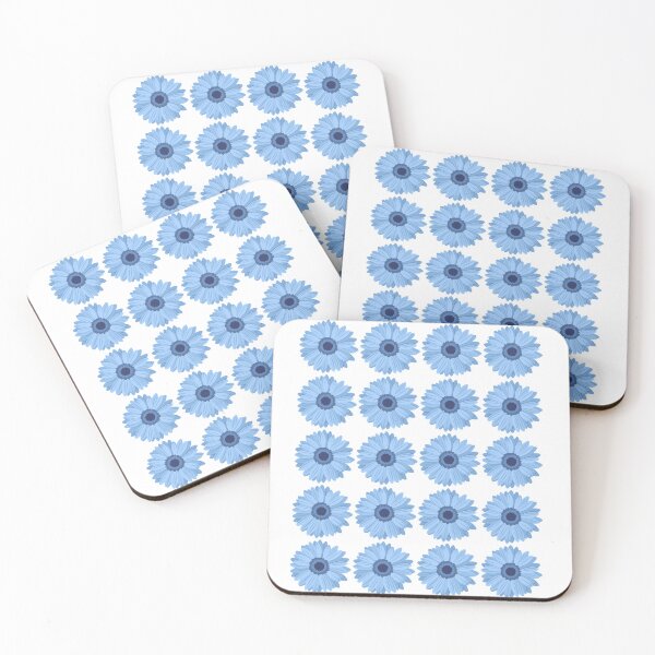 Item preview, Little Blue Flowers S | Blue Gerbera × hybrida Pattern  designed and sold by CircinusStore.