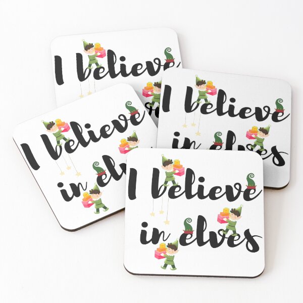 Item preview, I believe in elves text designed and sold by Created by Aia.