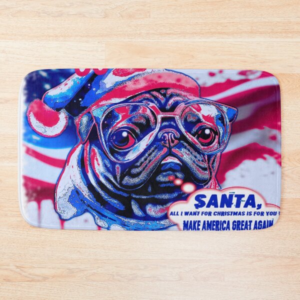 Item preview, Pug HAPPY HOLIDAYS 32 PUGGY HOLIDAYS designed and sold by RedBluffTraders.