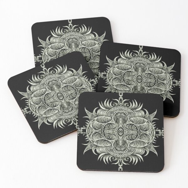 Item preview, Evil Eye Mandala Dark Art designed and sold by Leanna TenEycke Art.