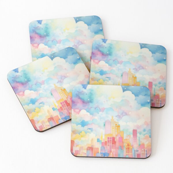 Item preview, Dreamy Cityscape: Pastel Skies Nursery designed and sold by LittleLuvies.