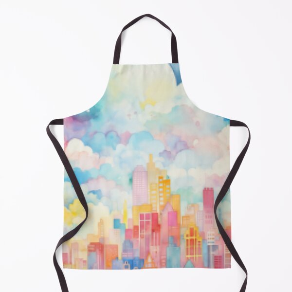 Item preview, Dreamy Cityscape: Pastel Skies Nursery designed and sold by LittleLuvies.
