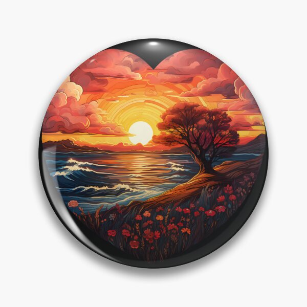 Item preview, Romantic sunset designed and sold by AI-Only Creations.
