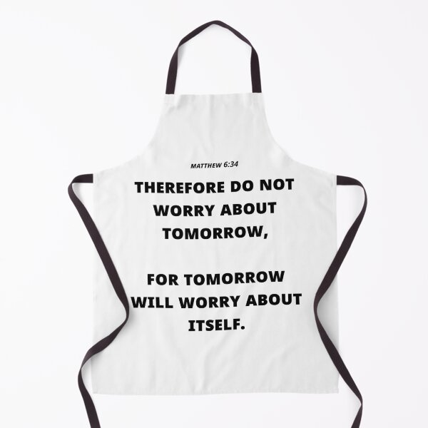 Item preview, Matthew 6:34 Christian inspirational designed and sold by Minimalist Quotes and Sayings.