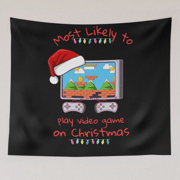 Item preview, Most likely to play video game on Christmas designed and sold by SabatStudio.