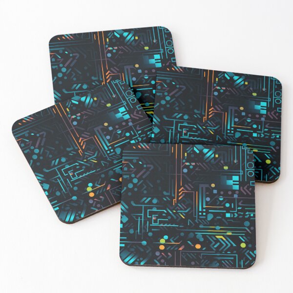 Item preview, Digital Code Abstract Pattern designed and sold by SideSignal.