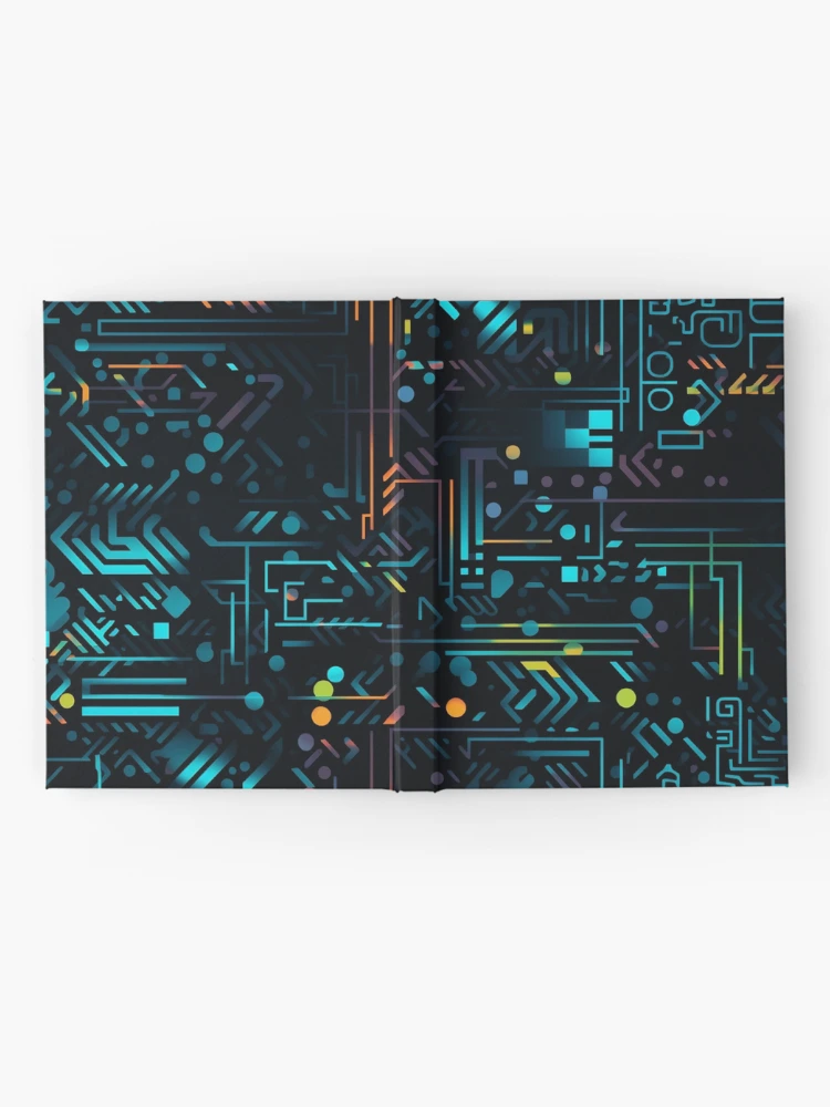 Thumbnail 2 of 3, Journal, Digital Code Abstract Pattern designed and sold by SideSignal.
