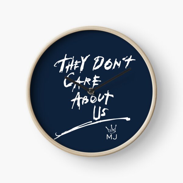 They Don't Care About Us - MJ (white) Clock