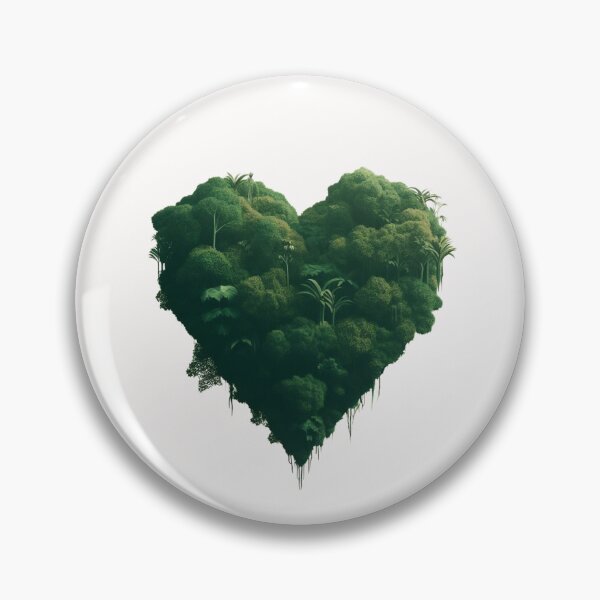 Item preview, Pacifica Verde: A Vanguardista Jungle Heart designed and sold by Doddlaix.