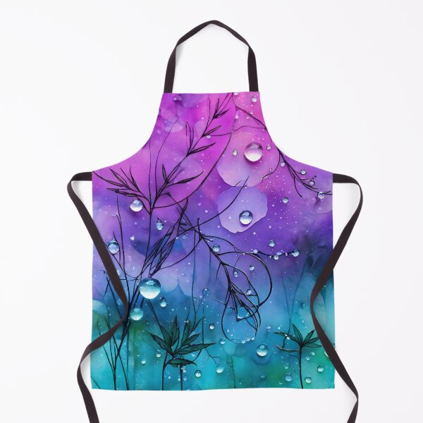 Item preview, Beautiful, intense Ink flowers/5 - turquoise, green, pink,purple, datk colors on a datk background. designed and sold by My-fake-places.
