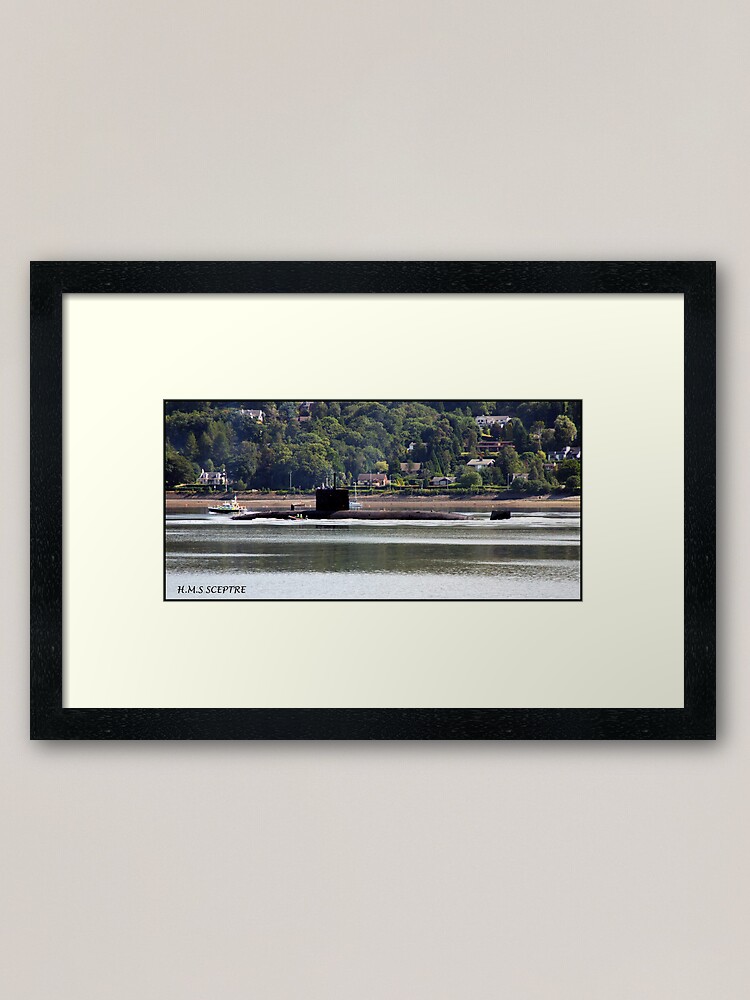 Alternate view of HMS.Sceptre Framed Art Print