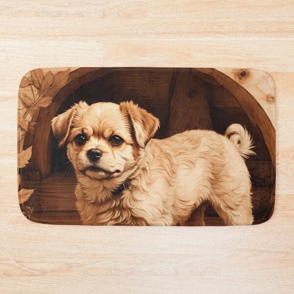 Item preview, Pugapoo: The Playful Magic of Wood (Pyro Pets Art - 121) designed and sold by pyropetsart.
