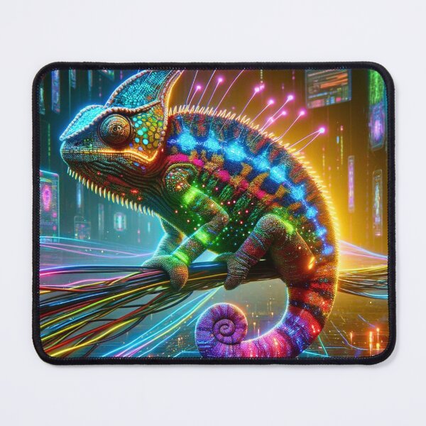 Item preview, Neon Chameleon - Adaptive Reptile designed and sold by MrAI-Store.
