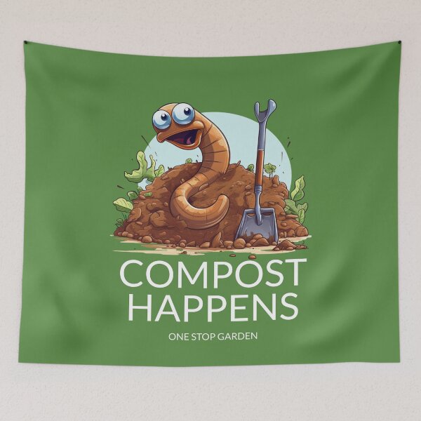 Item preview, Compost happens - Community gardening - Backyard gardening - Master gardener - Grow more - Garden gangster designed and sold by JansenGS.