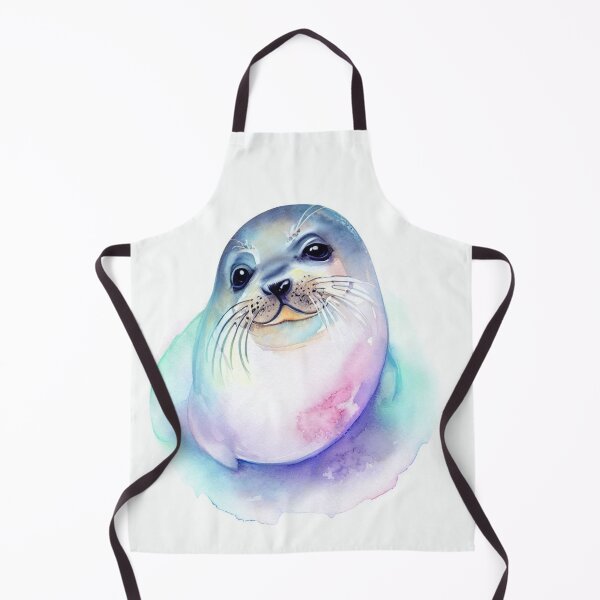 Item preview, Watercolor seal designed and sold by blackwhiteblue.