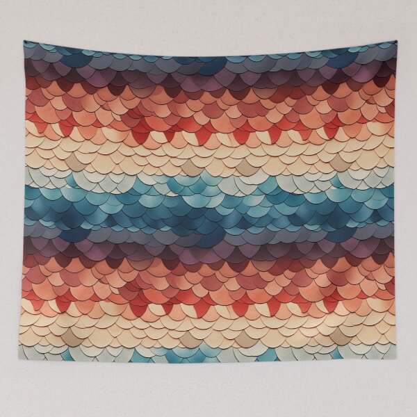 Item preview, Fishscales Pattern designed and sold by SideSignal.