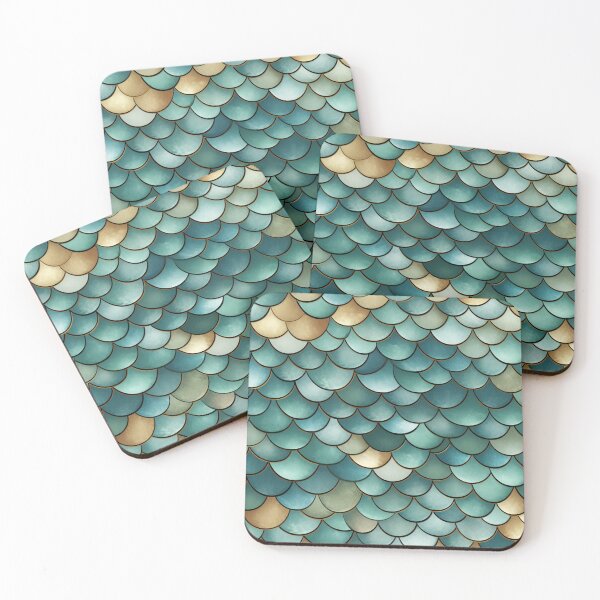 Item preview, Fishscales Pattern designed and sold by SideSignal.