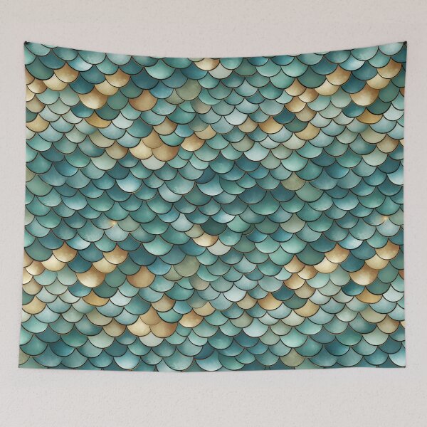 Item preview, Fishscales Pattern designed and sold by SideSignal.