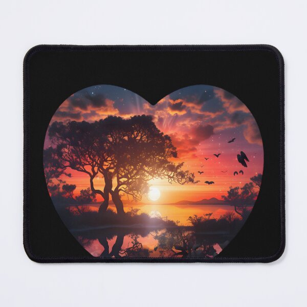 Item preview, Heart Romantic Sunset designed and sold by AI-Only Creations.