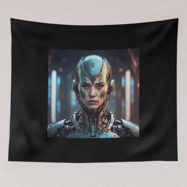 Item preview, Portrait of the Synthetic Muse designed and sold by AICreativeArts.