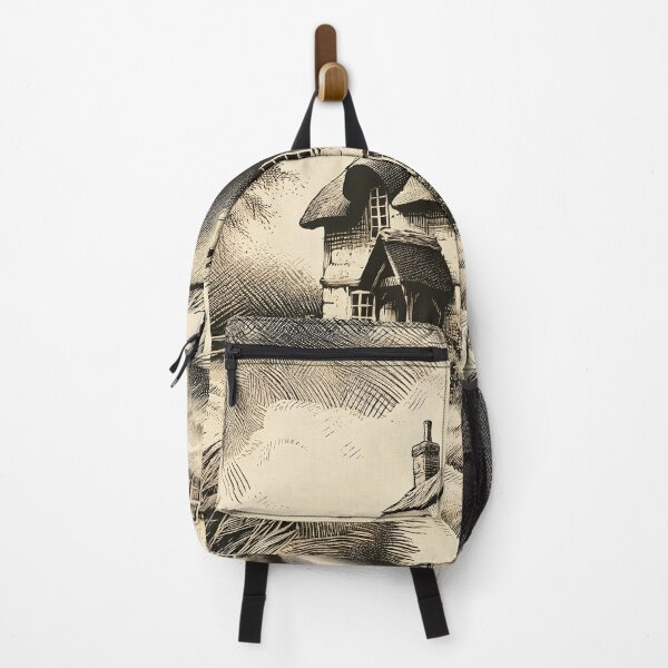 Item preview, Cozy Thatched Cottage in Rural Bliss designed and sold by PictorialWhimsy.