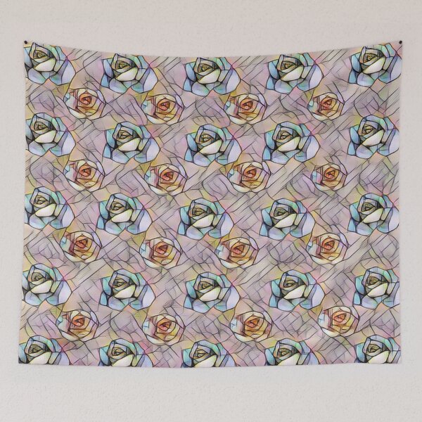 Item preview, Rose Lovers Contemporary Floral Art Abstract Roses Pattern  designed and sold by LamarrDreams13.