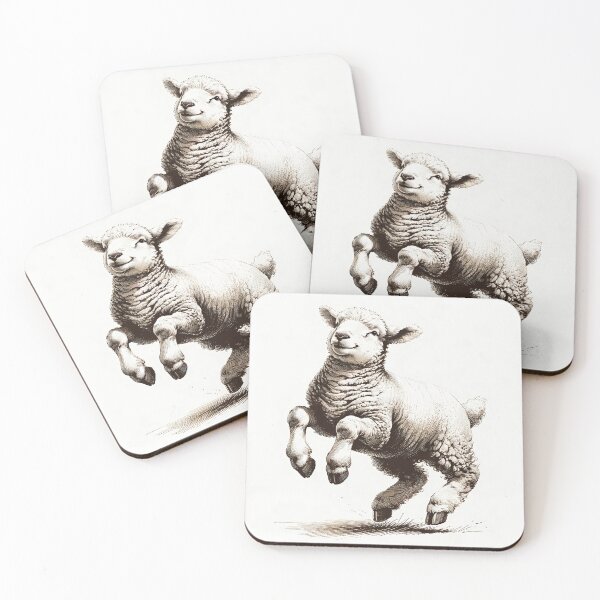 Item preview, Playful Lamb Leaping into Joy designed and sold by PictorialWhimsy.