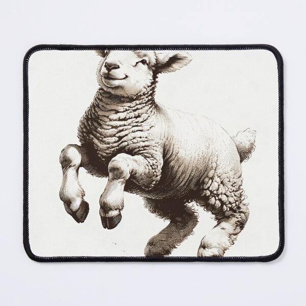 Item preview, Playful Lamb Leaping into Joy designed and sold by PictorialWhimsy.