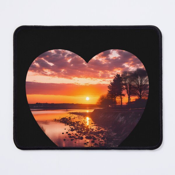 Item preview, Heart Romantic Sunset designed and sold by AI-Only Creations.