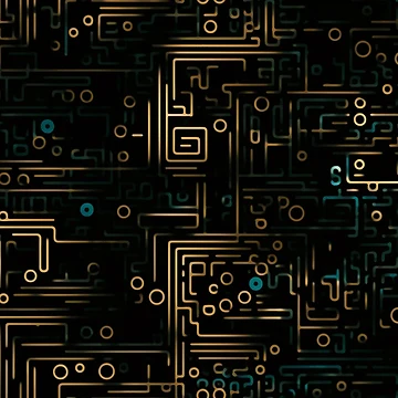 Artwork thumbnail, Digital Code Abstract Pattern by SideSignal