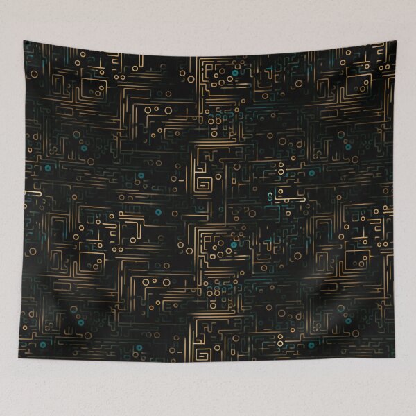 Item preview, Digital Code Abstract Pattern designed and sold by SideSignal.