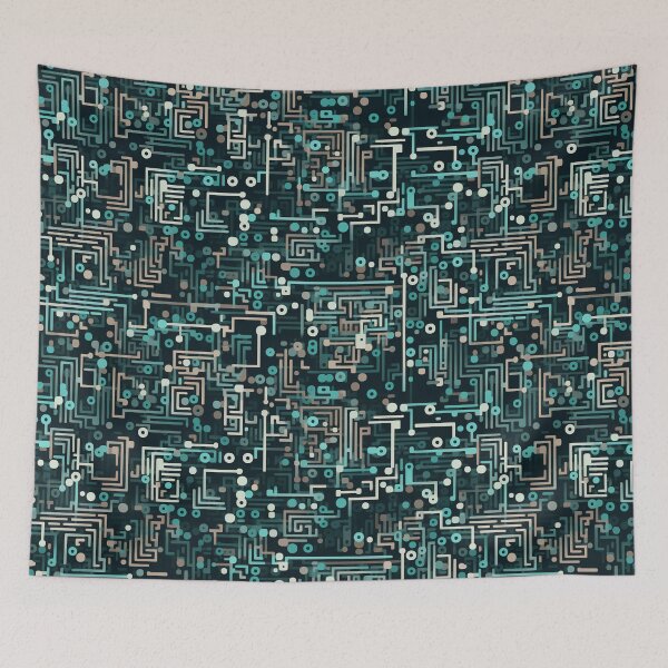 Item preview, Digital Code Abstract Pattern designed and sold by SideSignal.