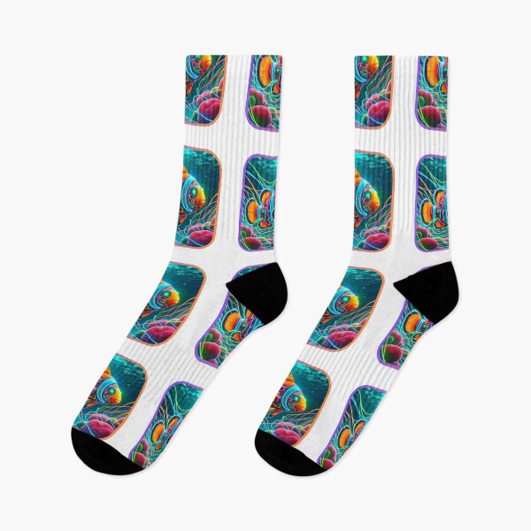 Item preview, Clownfish Cyberswim - Neon Reef designed and sold by MrAI-Store.