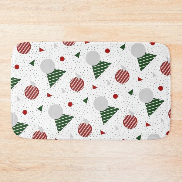 Item preview, Circle and Triangle Pattern, Green Red and White, 2D designed and sold by purelypatterns.