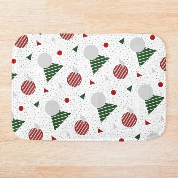 Item preview, Patrón de círculo y triángulo, verde, rojo y blanco, 2D designed and sold by purelypatterns.