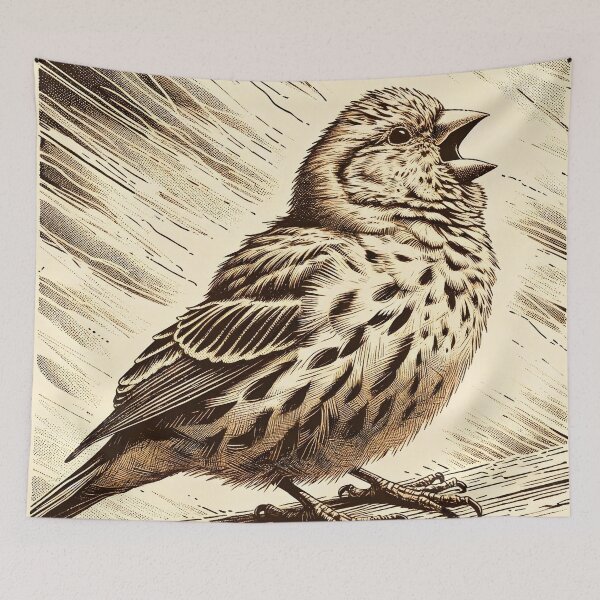 Item preview, Morning Sparrow's Serenade designed and sold by PictorialWhimsy.