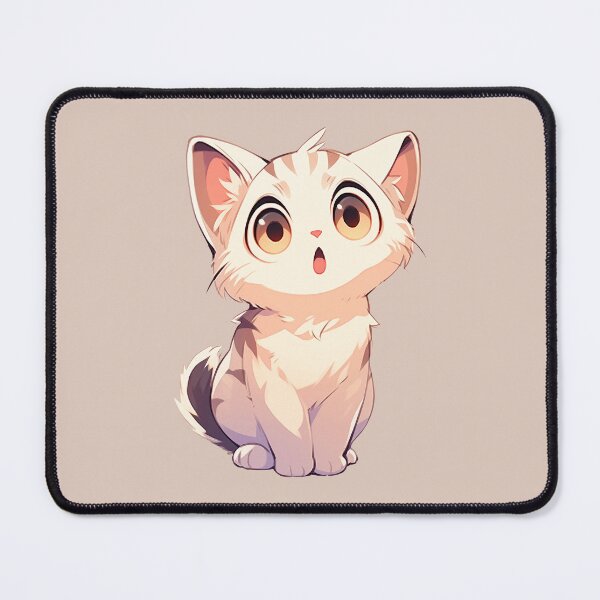 Item preview, Cute Kawaii Surprized Cat designed and sold by CozyKawaiiArt.