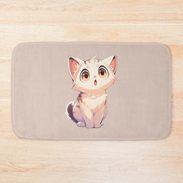 Item preview, Cute Kawaii Surprized Cat designed and sold by CozyKawaiiArt.