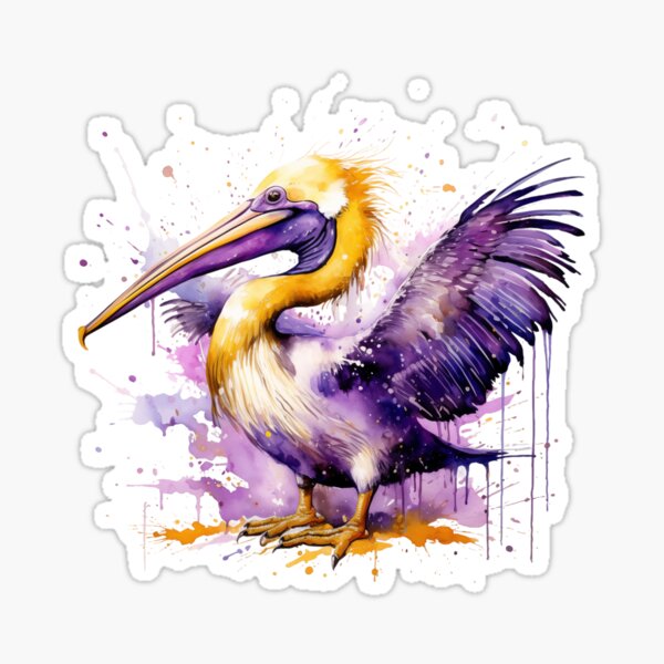 Item preview, LSU themed  Louisiana state bird  designed and sold by GeauxTigs225.