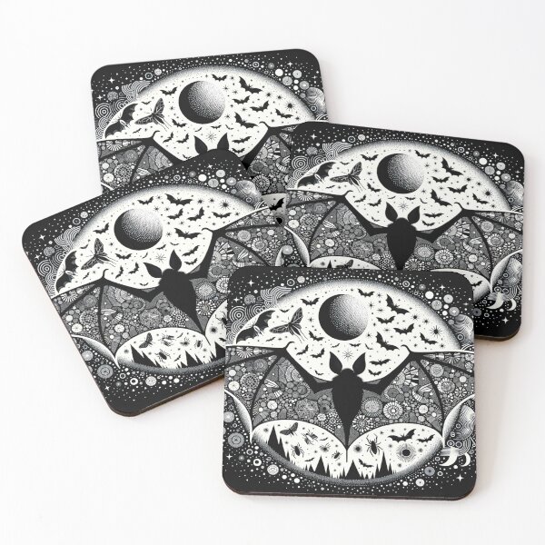 Item preview, bat designed and sold by FarbenFabel.