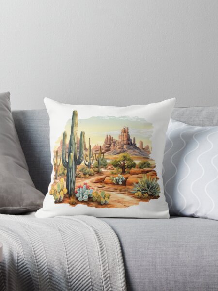 Artikel-Vorschau von Arizona-Wüstenlandschaft mit blühenden Kakteen., designt und verkauft von MargaretWiktor.