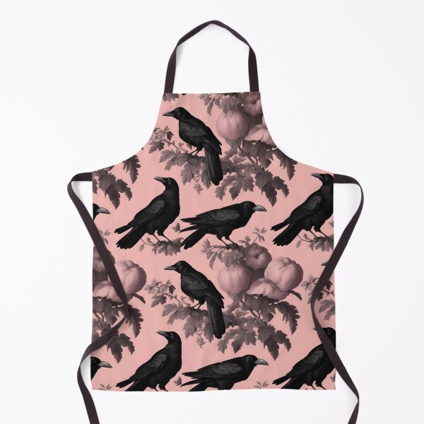 Item preview, Raven Birds Pattern, Vintage Botanical Art designed and sold by Edith Leyster.